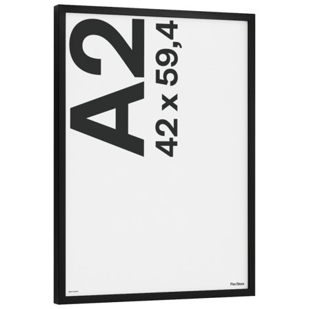 Pen Store Black Wooden Frame 42x59,4 cm A2
