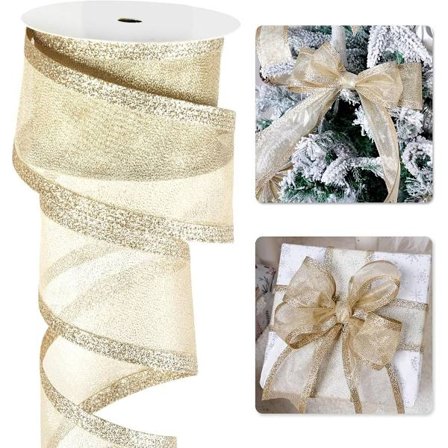 Champagne julebånd - 2.5 "