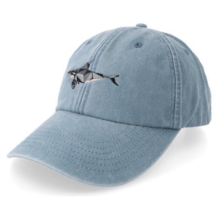 Origami - Blå unconstructed Keps - Origami Orca Vintage Washed Denim Light Blue @ Hatstore
