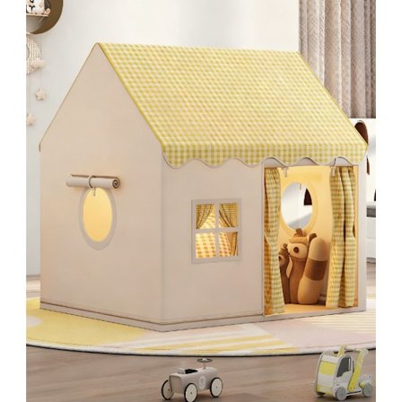 Lasten leikkiteltta sisätiloihin – Sänkyteltta ja leikkimökki ikkunalla, prinsessateltta lastenhuoneeseen[BT]