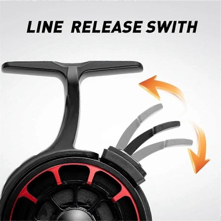 Isfiskeri Hjul Metal Højhastighed 3.5: 1 60L 4+1BB Fiske Flueshjul Vinterfiskeri Hjul Fiske Hjul-