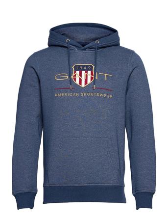 Archive Shield Hoodie Hettegenser Genser Blå GANT