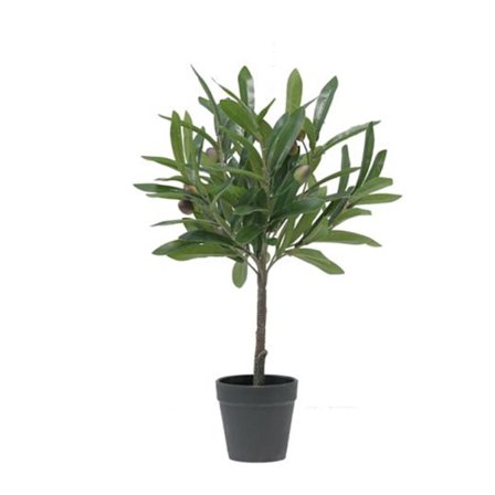 Tekokasvi ruukussa, 45 cm, vihreät PVC-lehdet