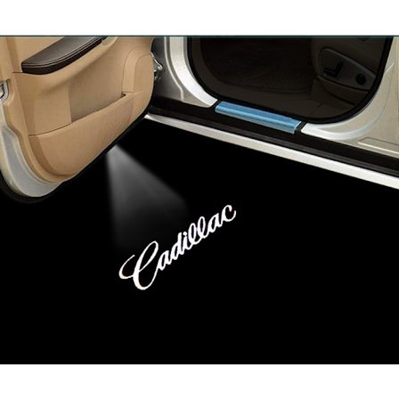 Lämplig för Cadillac Welcome Lights ATS XTS SRX CT6 XT4 Projektorlampa Lasermodifierade dörrljus (2-pack)