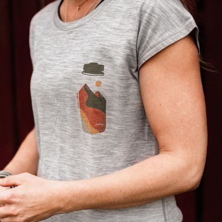 Lundhags Fulu Merino Bottle T-Shirt W Light Grey