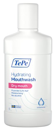 TePe Hydrating Mouthwash uten tilsatt smak 500 ml munnskyll
