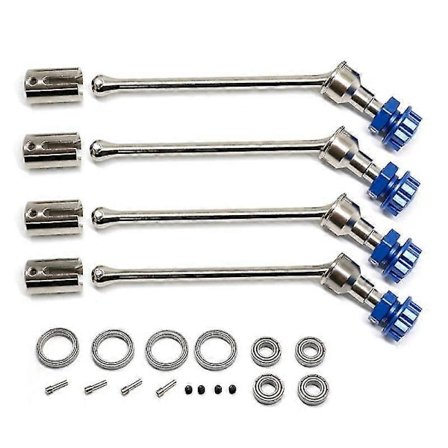 4 stk. 8996x Stål Forlænget Drivaksel Cvd Med Splined Hjul Hex Til 1/10 Traxxas Maxx Widemaxx Rc