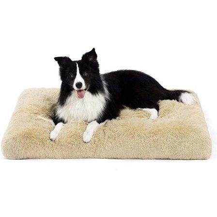 Stor Hundbädd Tvättad Hundbur Madrass Lugnande Fluffig KLB