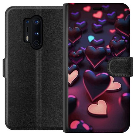 Yhteensopiva Lompakkokotelo OnePlus OnePlus 8 Pro KeskiyönSydämet