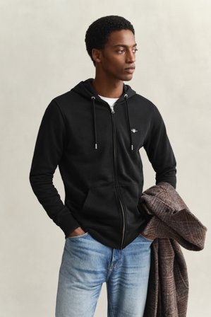 GANT Herren Sweatjacke (M) Schwarz