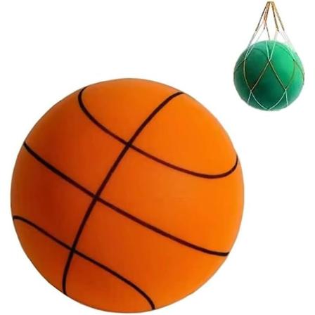 Stille basketball, stille ball, lavlydstreningsball for innendørs bruk, ubelagt skumball med høy tetthet, mikroporøs stille skumbasketball[HK] Orange 