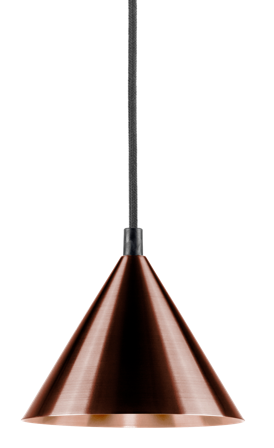 Westal Tratt Micro Pendelarmatur GU10, uten lyskilde Mørkoksidert kobber, Belysning