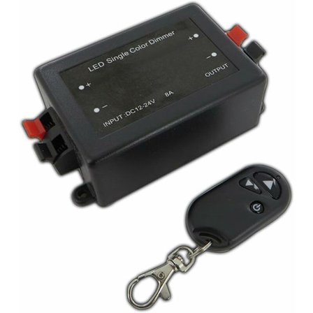 12V trådløs LED-dimmer med fjernkontroll, for alle typer dimbare LED-pærer. [Energiklasse A]