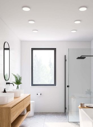 Sóller 12 taklampe Ø13 - hvit