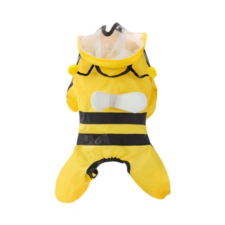 Pet Dog Vattentät Regnjacka Fyrbent All Inclusive Medium Stor Hund Regniga Dagskläder Utomhus Andas Valp Kläder(XL)