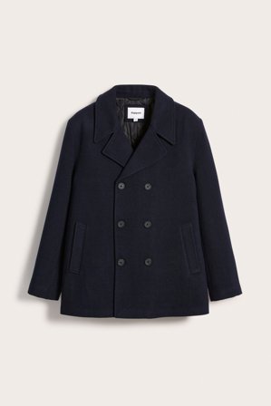 Kappahl | Kurtka z mieszanki wełny Ciemnoniebieski M | Ciemnoniebieski