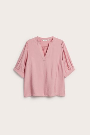 Kappahl | Bluse med puffermer Rosa 3XL | Rosa