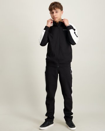 Calvin Klein TERRY COLORBLOCK JOGGER SET Sort Tracksuits/Træningssæt Dreng - Kids Brand Store