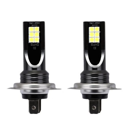 /EA/2 x H7 LED-ajovalopolttimot autoon DC12-24 6500K-max