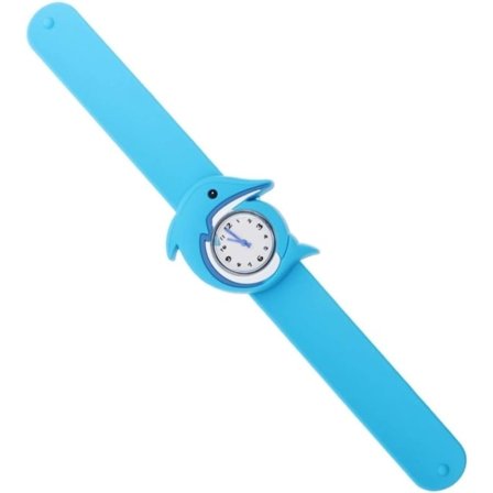 Silikonklocka för barn, tecknad kvartsklocka för barnsport (delfin) färg 5 färg 5 färg 5