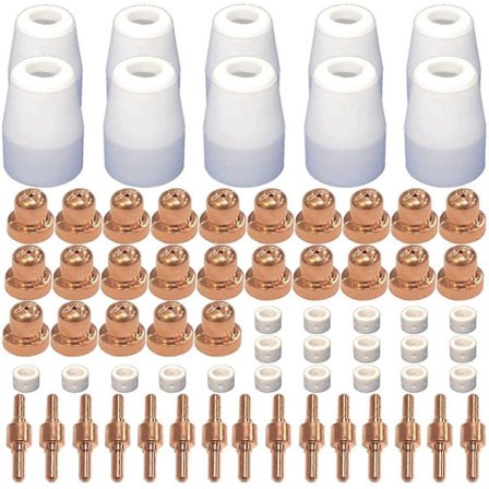 70 stk. plasmaskæringsforbrugsvarer (standard) egnet til Cut 40 50 med plasmaskærerbrænder PT31 LG40