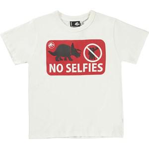 Molo No Selfies Riley GOTS Graphic T-shirt 164 cm - Tops - 164 cm - White