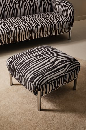 Jotex - Fotskammel Svart zebra - RAMON - Kjøp Sittepuffer hos Jotex