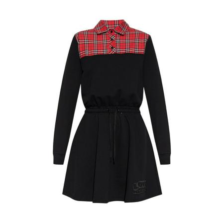 Love Moschino Kjole with logo Sort, Dame, Størrelse: 2XS