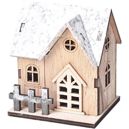 Juledekorasjon Mini Trehus Lyslandsby Jul Tr