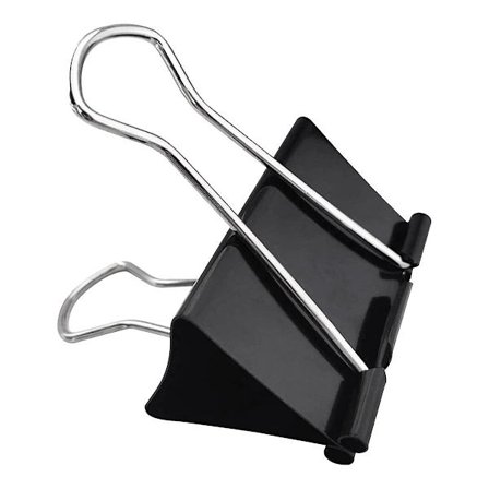 Big Binder Clips 75 mm (36 Pack), Upgrade Giant Binder Clips Big Paper Clips Clamp til kontor(Sort)