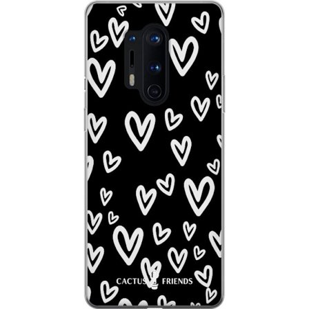 Kompatibelt Mobildeksel til OnePlus OnePlus 8 Pro Cactus and Friends - Handdrawn Love Chaos