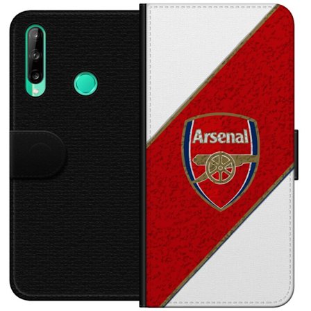 Kompatibelt Plånboksfodral till Huawei Huawei P40 lite E Moschino Toy teddybjörn med enkel tecknad design, brun björn med vit tröja och tydlig log