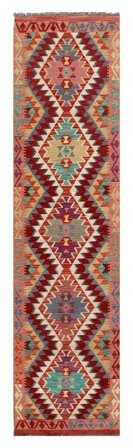 Kelim Afghan Old Style Matot 74X290 Käytävämatto Villa, Afganistan