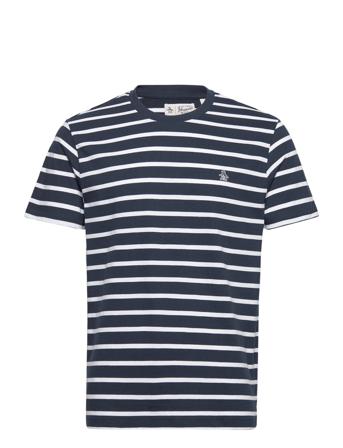 Ss Breton Tee W Stic T-shirts Short-sleeved Multi/mönstrad Original Penguin