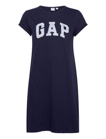 V-Ss Logo Tee Dress Navy GAP