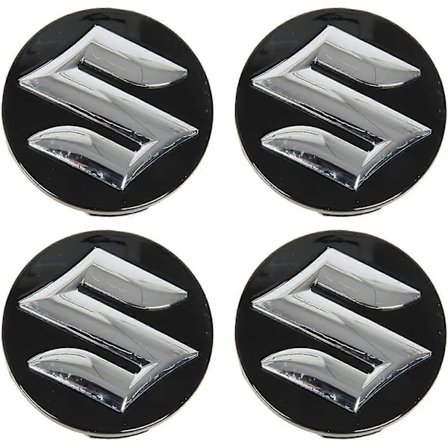 4 54mm Senterdeksler for Suzuki Swift SX4 S-Cross Ignis Vitara Solio Bandit Swace, Rustfritt Dekk Hjul Deksel Inn