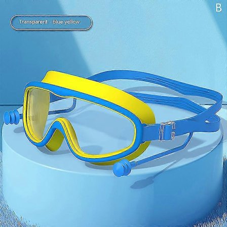 Svømmebriller til voksne med stor ramme, vandtætte, antidug, high-definition svømning