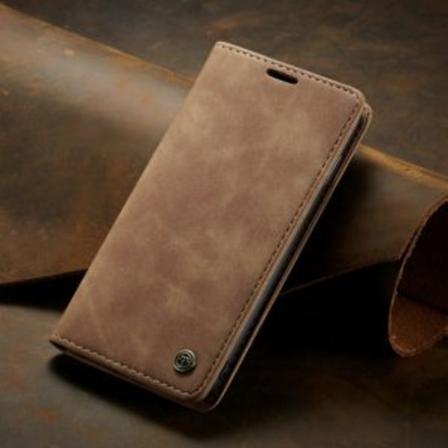 Läderfödral Caseme 0013 För Iphone 14 Ljusbrun