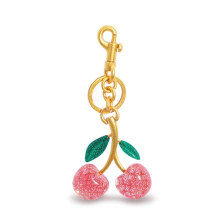 Nøkkelring Kirsebær, Søt Nøkkelring for Kvinner – Mote Bilnøkkelring | Ideell Lærer-, Mamma-, Venninnebursdagsgave