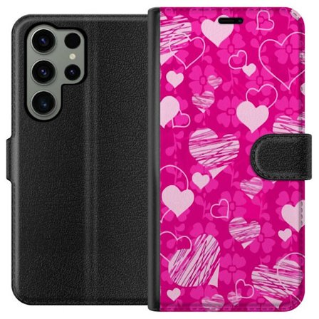 Yhteensopiva Lompakkokotelo Samsung Samsung Galaxy S23 Ultra PopSydänKuviointi