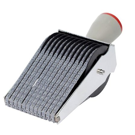 Cifre Stempel Personlig Tal Alfabet Symbol Rulle Hjul St