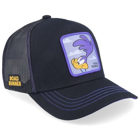 Capslab - Musta trucker Lippis - Looney Tunes Road Runner Black/Black/Blue Trucker @ Hatstore