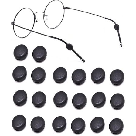 Silikone Brille Stang Gribere Holder, Mini Rund Brilleholder