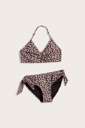 Kappahl | Leopardmönstrad bikini | Ljusbeige