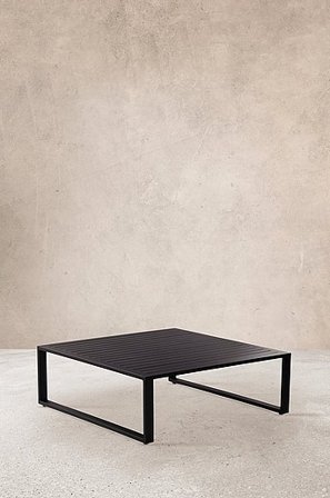 Jotex - Soffbord 100x100 Cm Aluminium Svart ALASSIO - Köp Utesoffbord hos Jotex