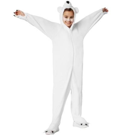 tectake Maskeraddräkt Barn Isbjörn White 116 (5-6y)