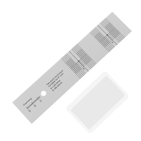 Äänirasian kalibrointietäisyyden mittari levysoittimelle LP vinyylilevyille, akryylinen äänirasian kohdistusprotraktori