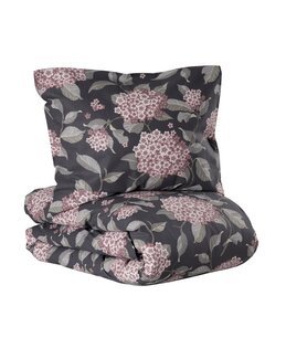 Pussilakanasetti painetulla kukkakuviolla Casimir 2 osaa Roosa