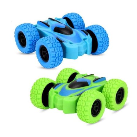 2-delt legetøjslastbilsæt, pull-back friktionsbil, 360° tumbler, lille legetøjsbil til børn, julelegetøj