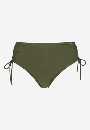 Cellbes of Sweden - Rynkad bikinitrosa med hög midja - khakigrön - för damer - 44